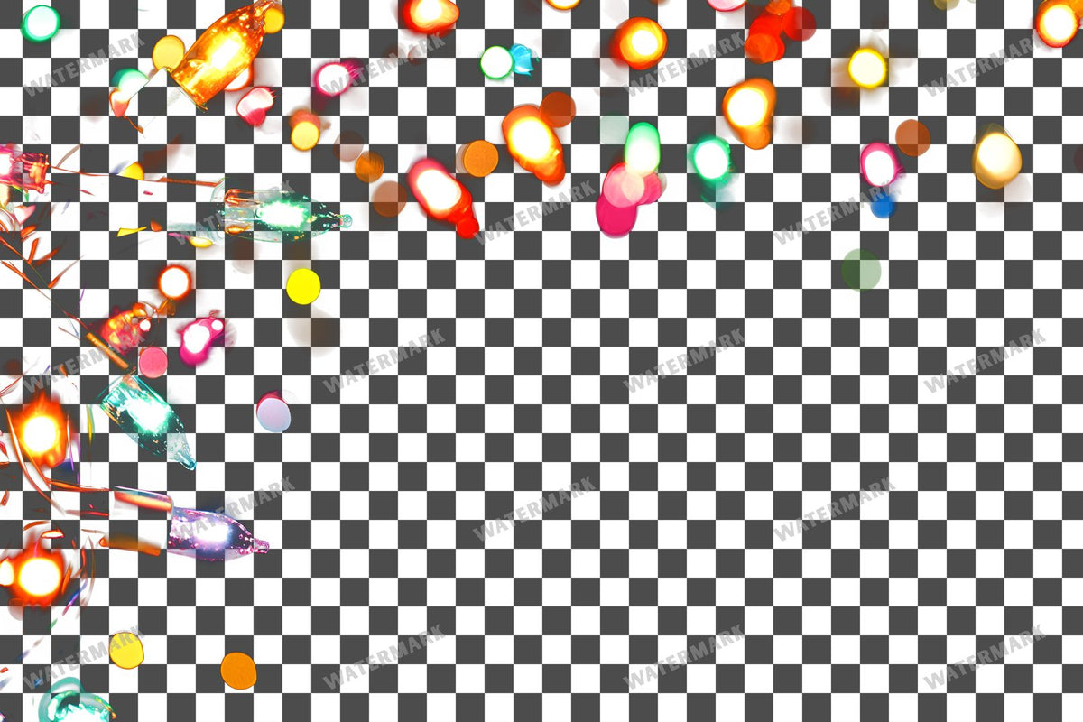 Christmas Lights Transparent Overlay Pngs