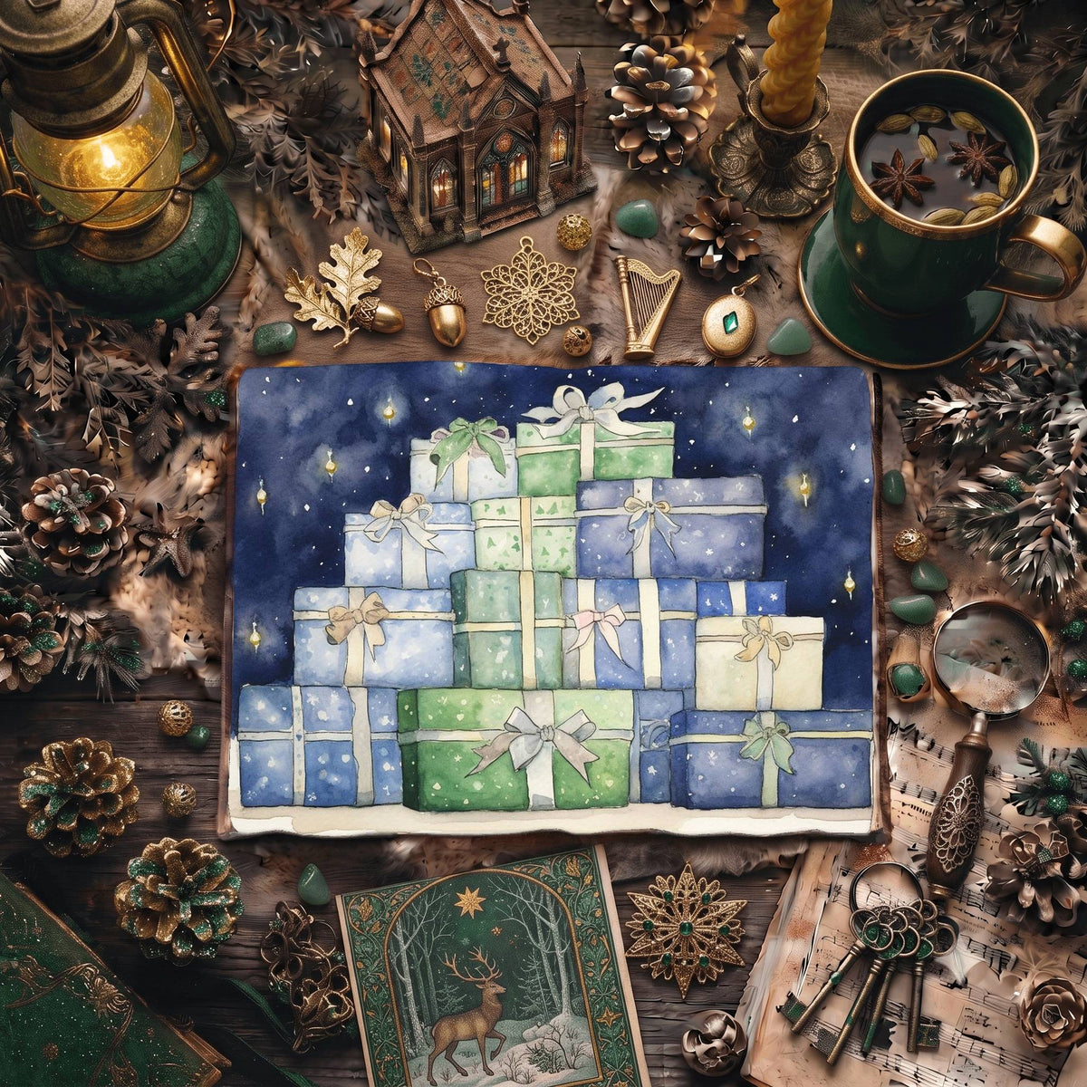 Christmas Presents Digital Papers