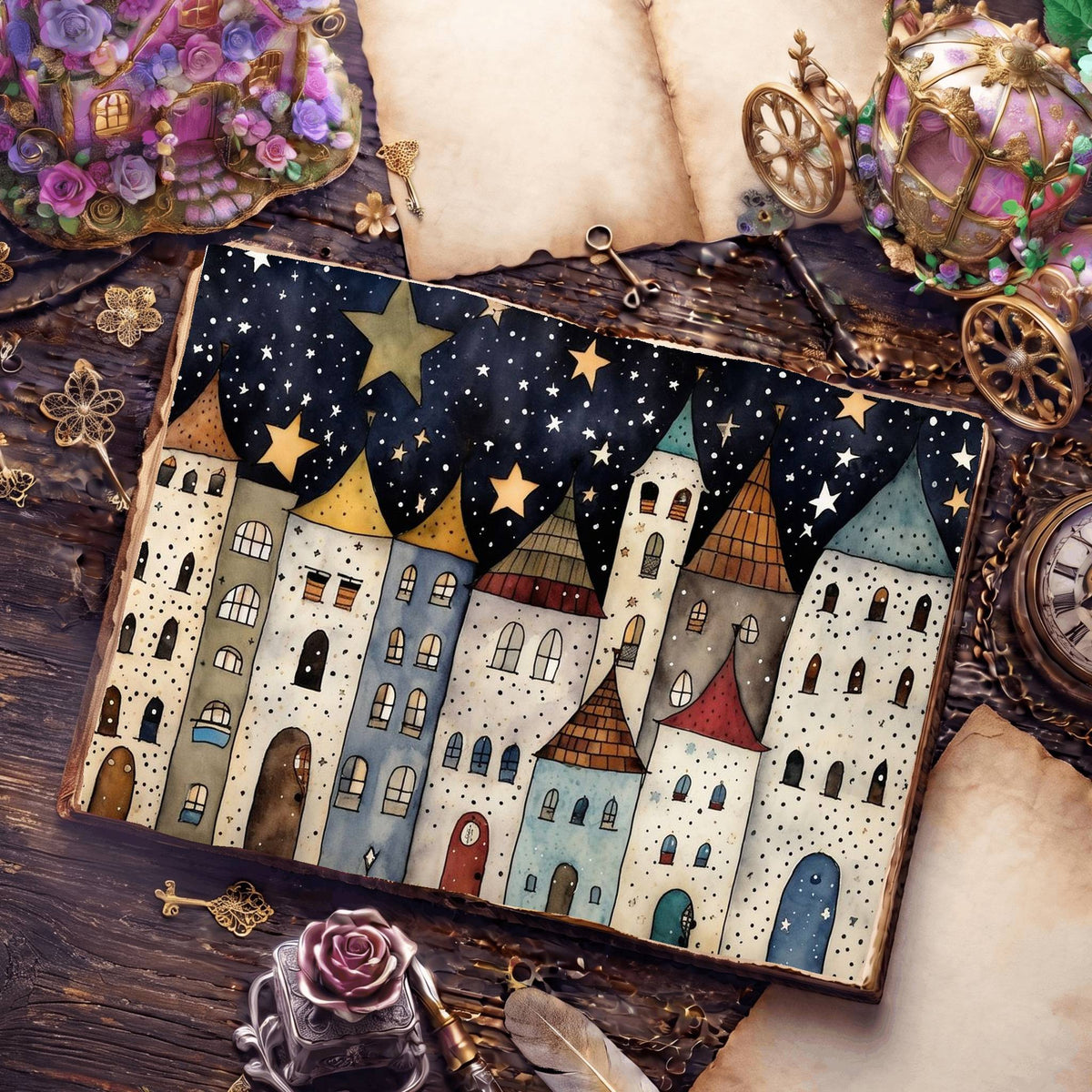 Christmas Street Digital Papers