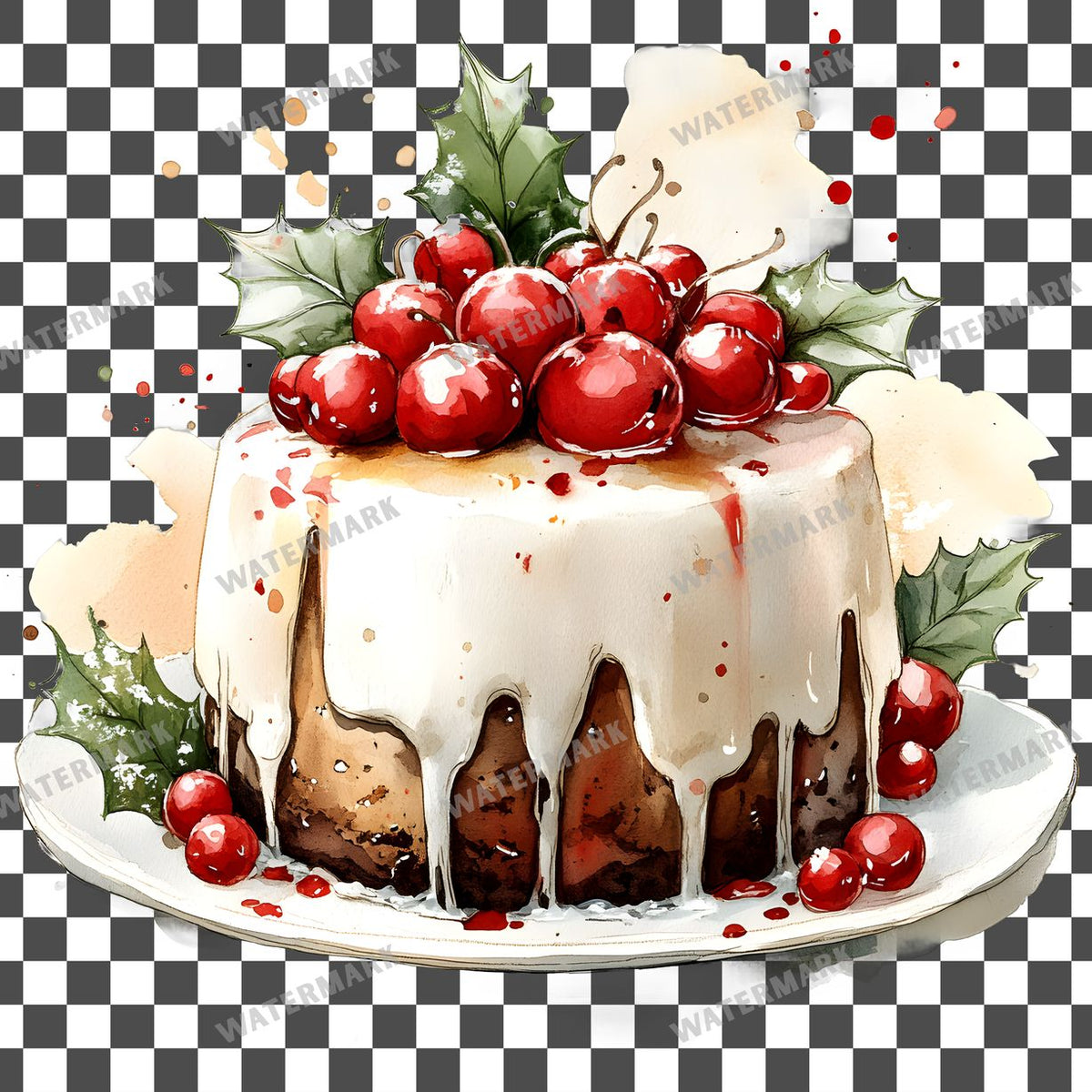 Christmas Kawaii Style Clipart Pngs