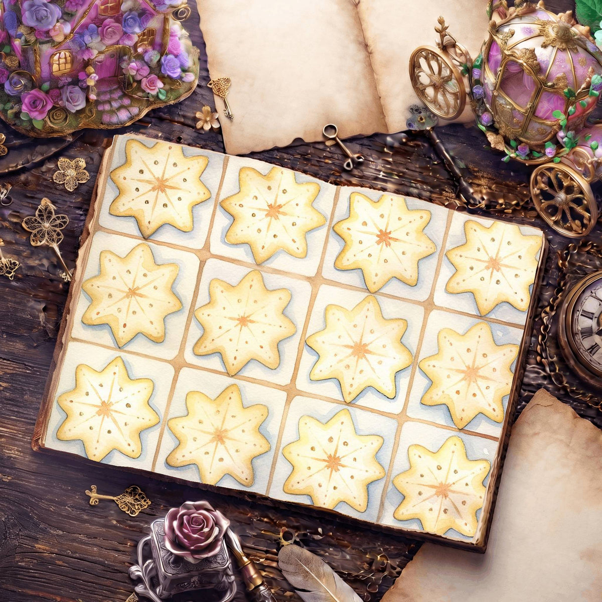 Chritsmas Baking Digital Papers