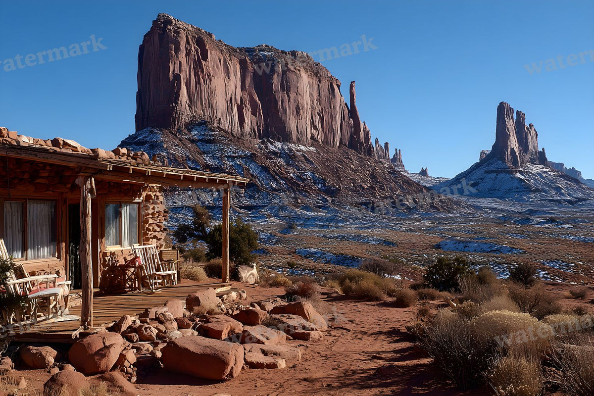 Cinematic Western Scene Backdrop Images