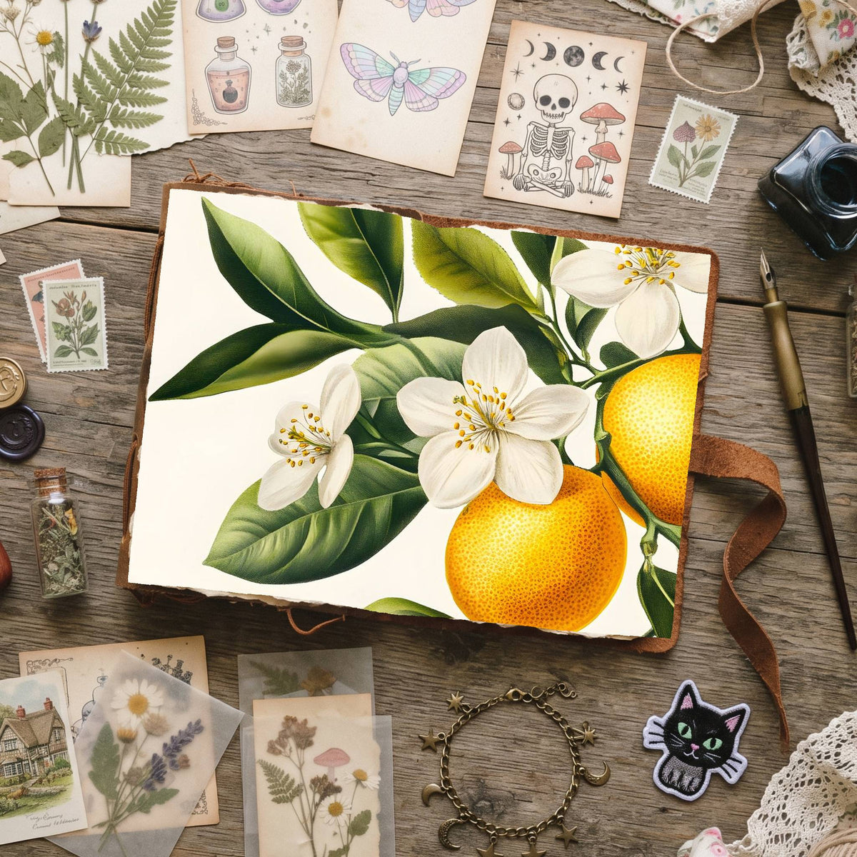 Citrus Blossoms Digital Papers