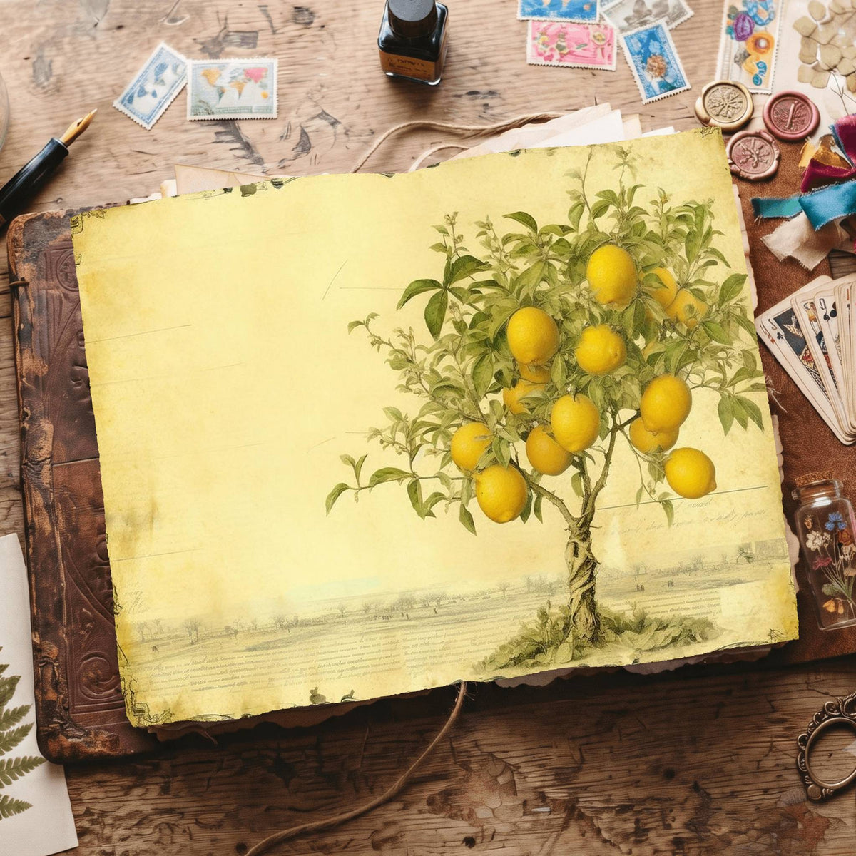 Citrus Fruit Digital Papers