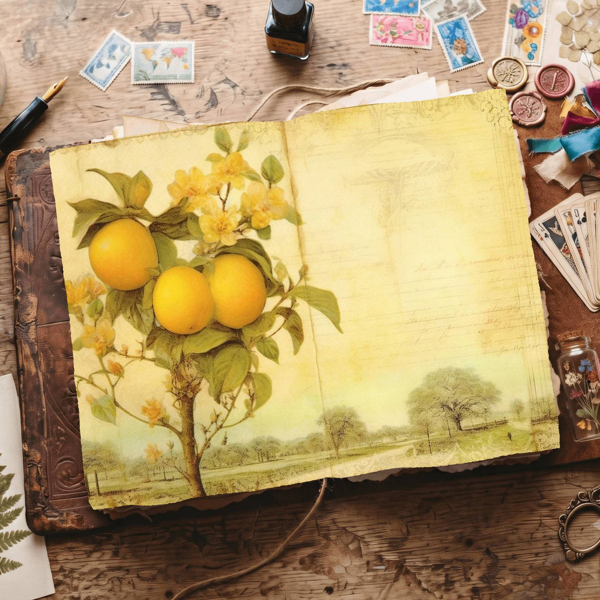 Citrus Fruit Digital Papers