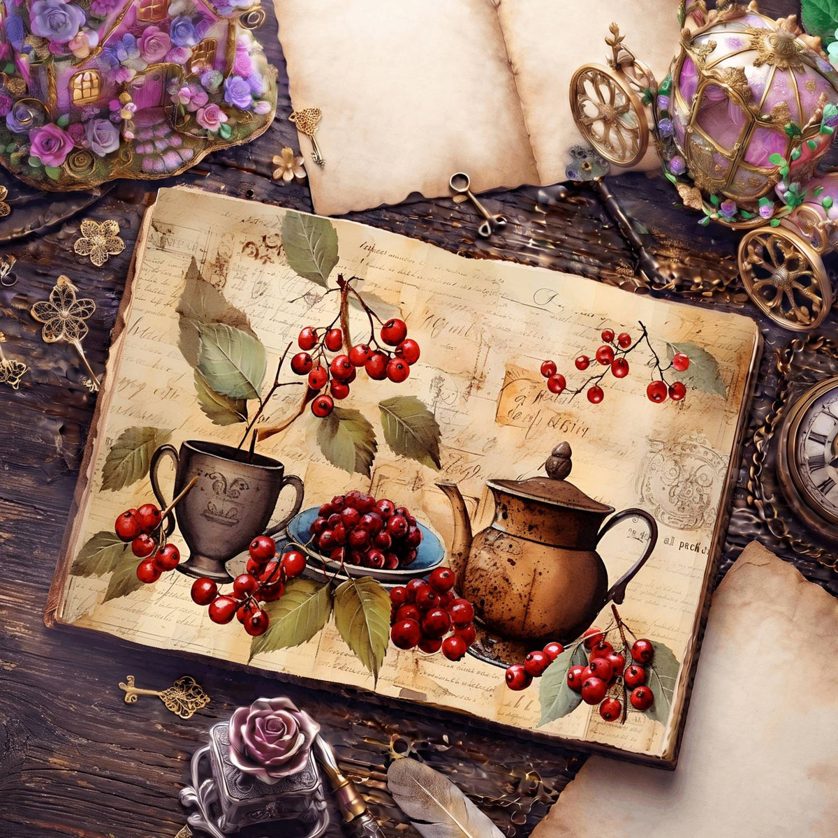 Coffee Beans Digital Papers
