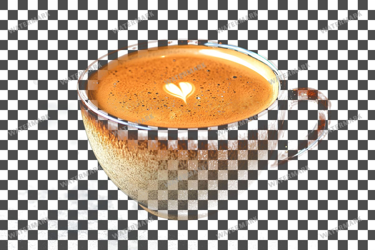 Coffee Cup PNG overlay on a transparent checkered background, preview 7
