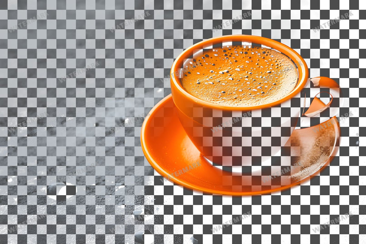 Coffee Cup PNG overlay on a transparent checkered background, preview 7