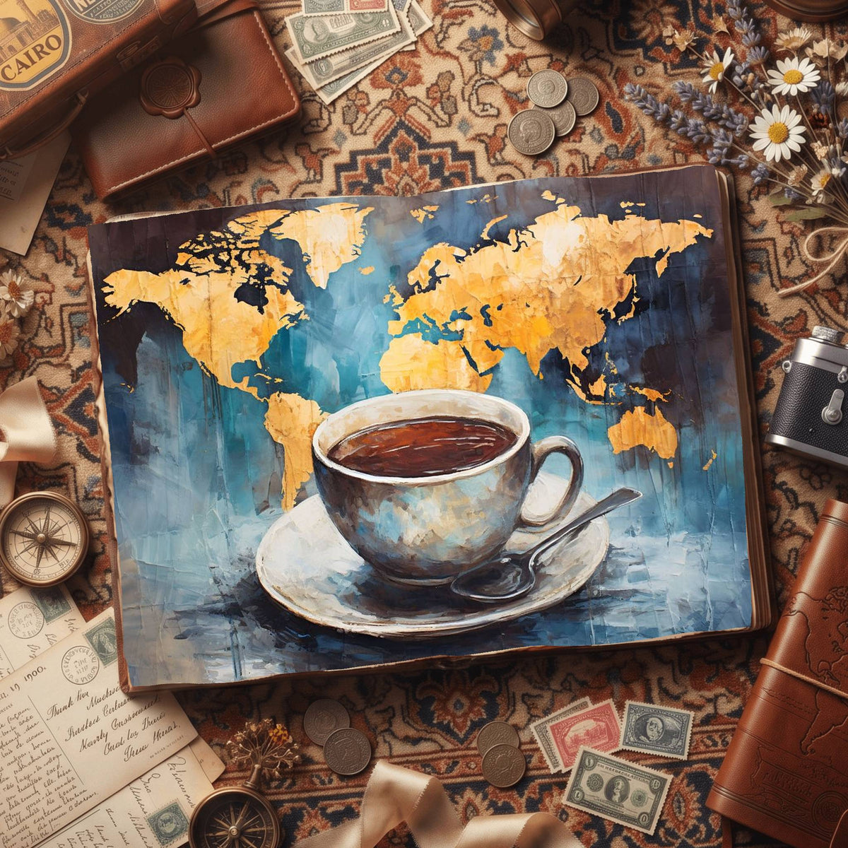 Coffee Cups Digital Papers