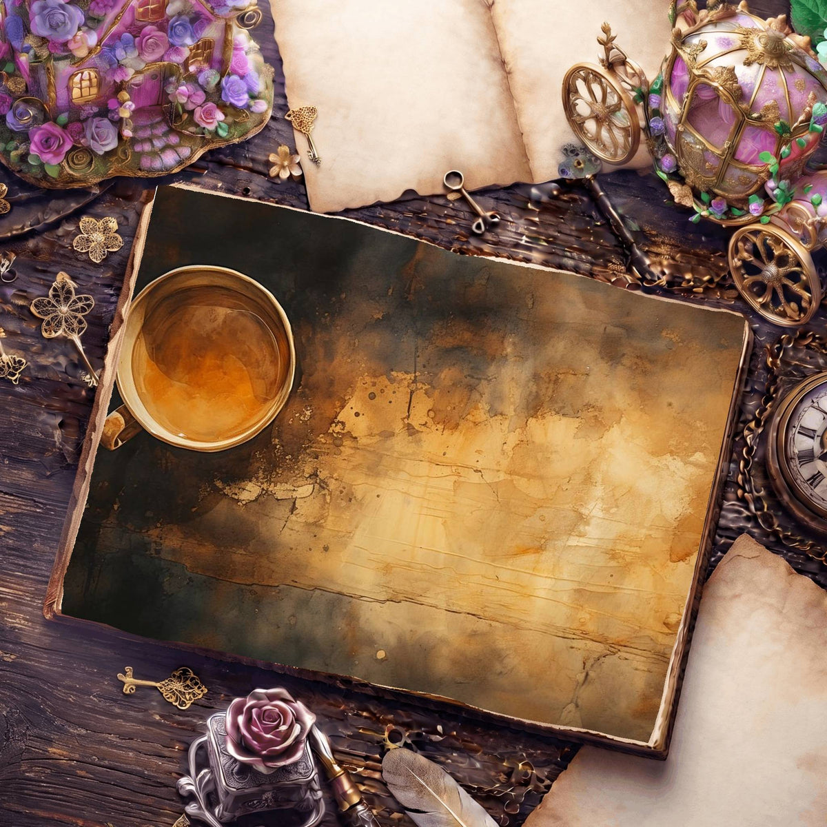 Coffee Cups Digital Papers