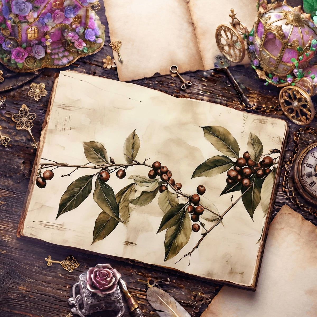 Coffee Shop Digital Papers
