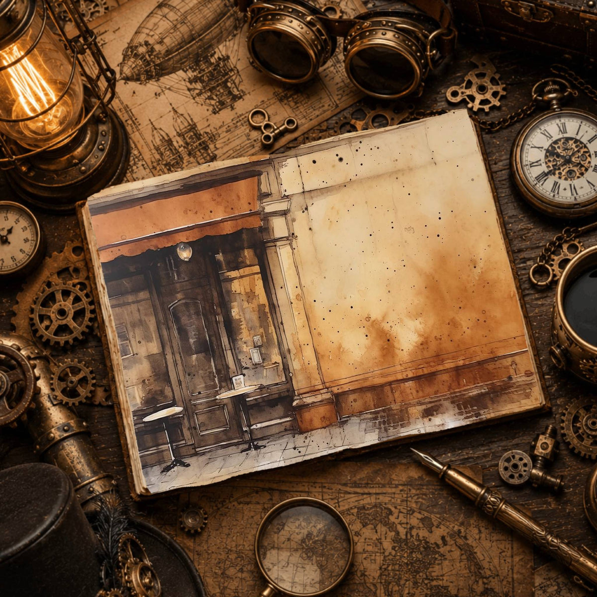 Coffee Shop Digital Papers