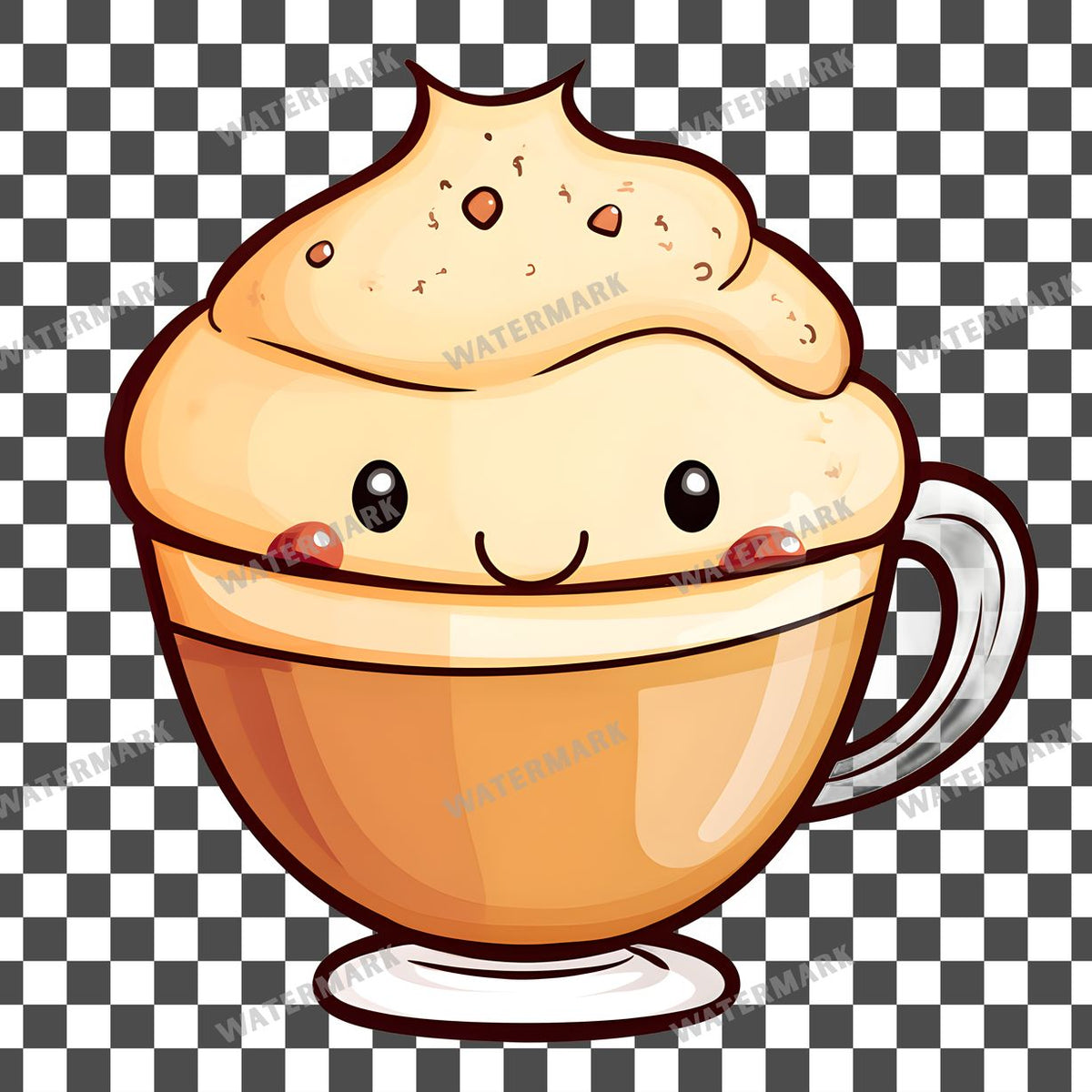 Coffee Kawaii Style Clipart Pngs