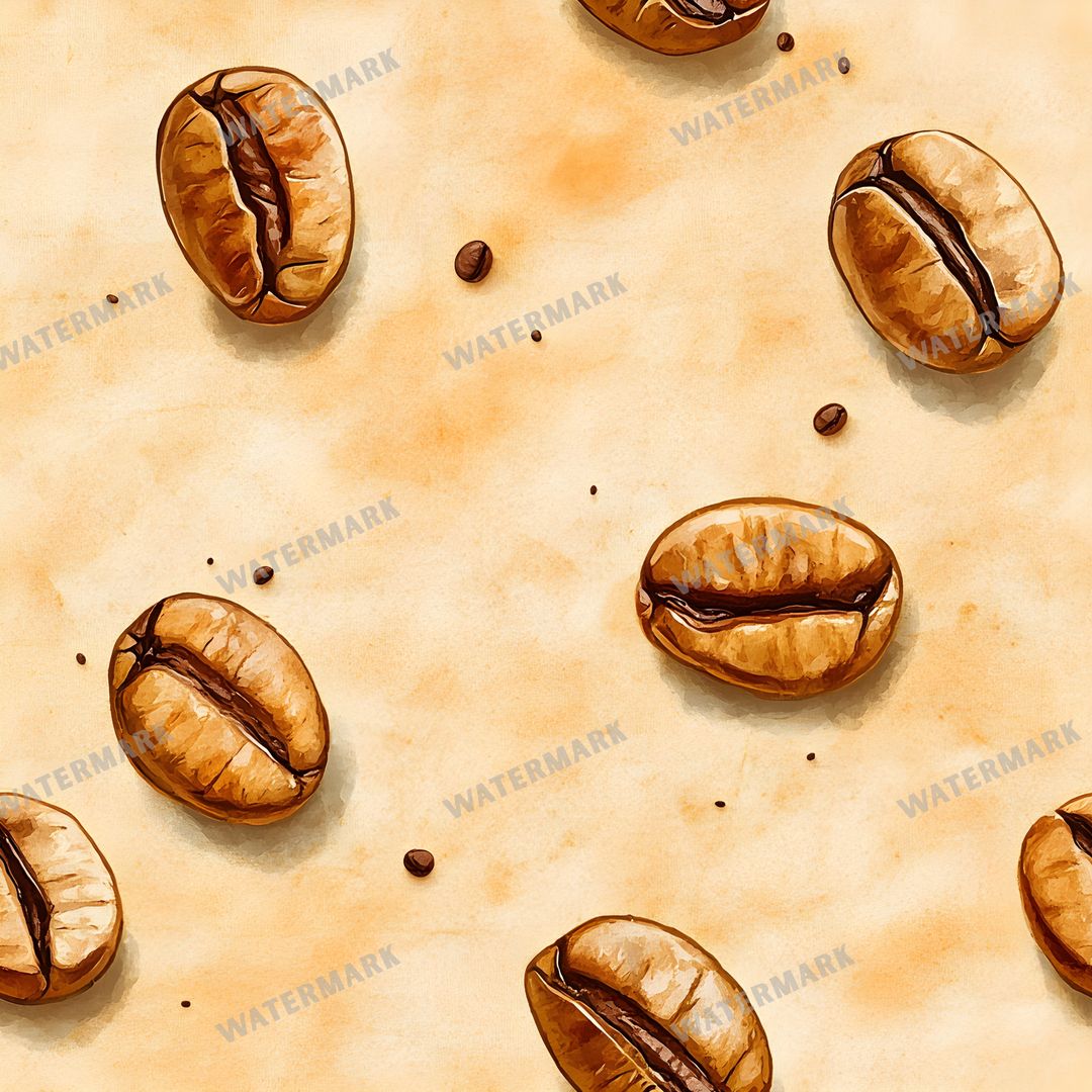 Coffee seamless pattern digital paper, repeating design 7
