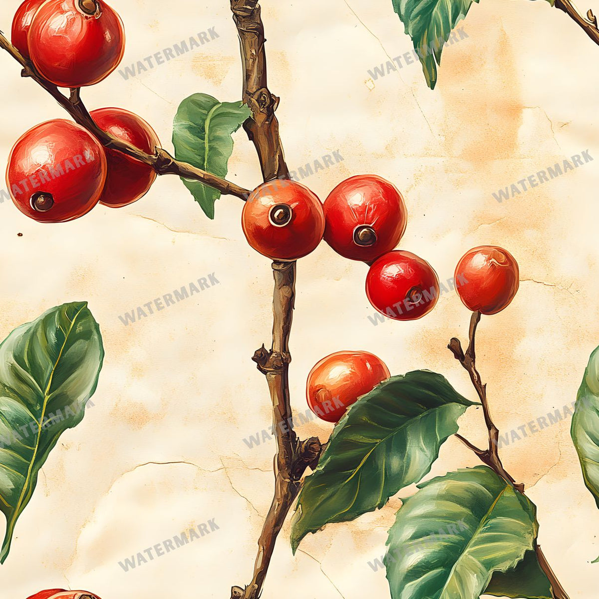 Coffee seamless pattern digital paper, repeating design 7