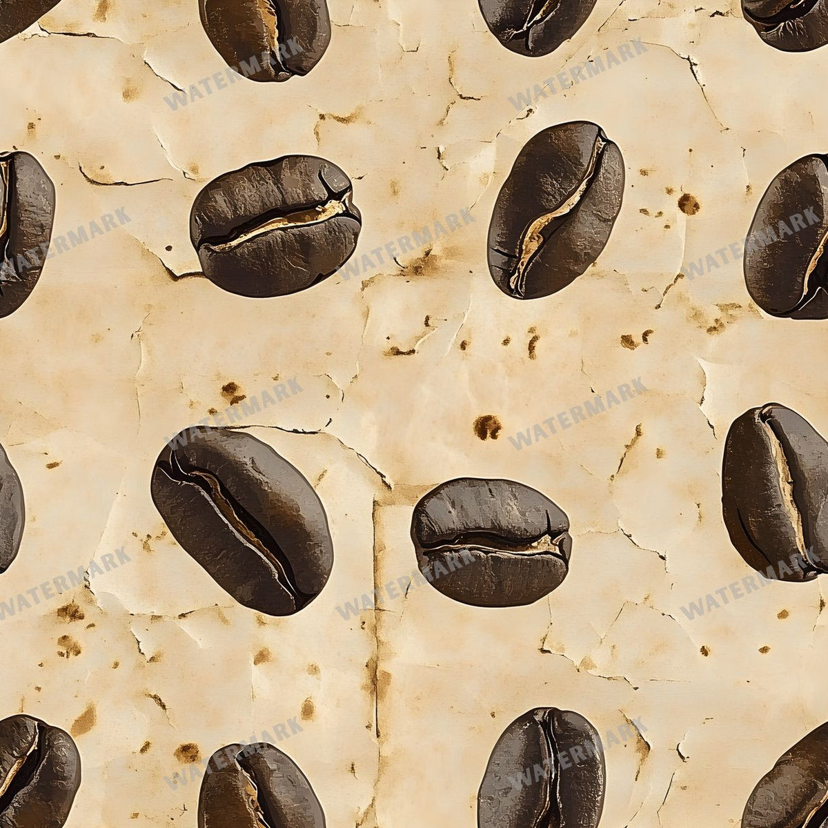 Coffee seamless pattern digital paper, repeating design 7