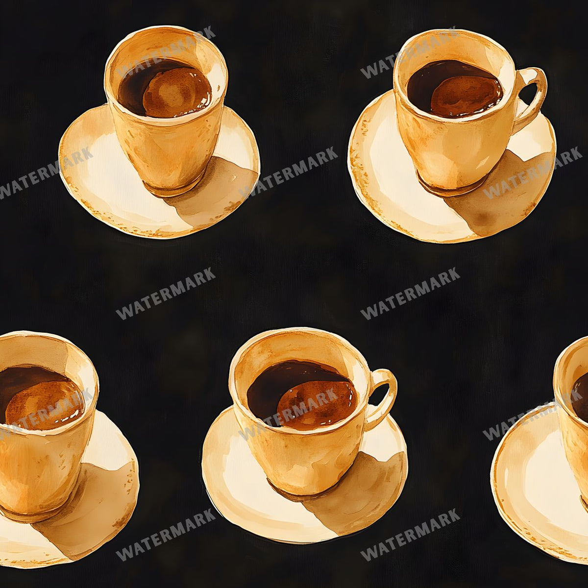 Coffee seamless pattern digital paper, repeating design 7
