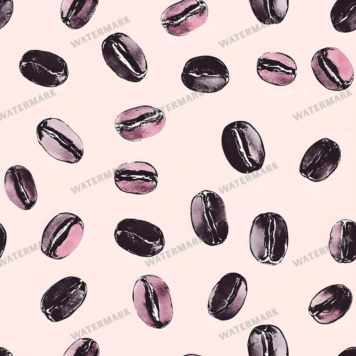 Coffee seamless pattern digital paper, repeating design 7