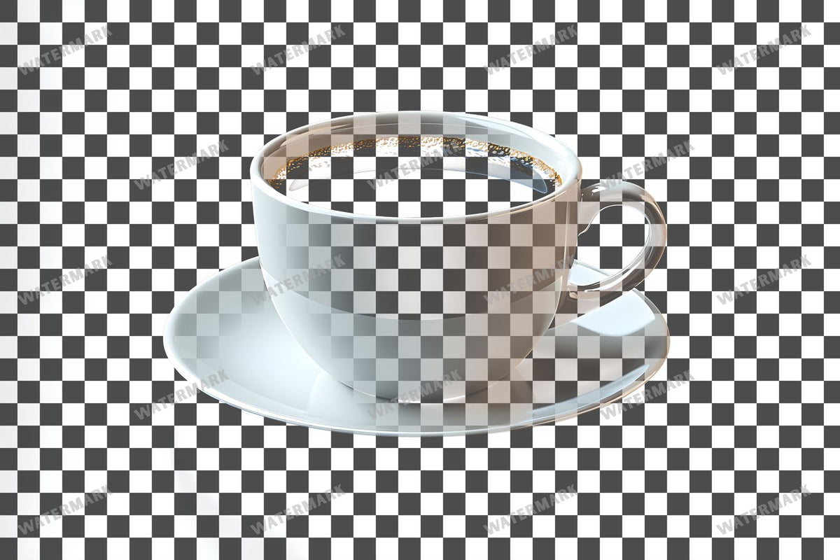 Coffee PNG overlay on a transparent checkered background, preview 7