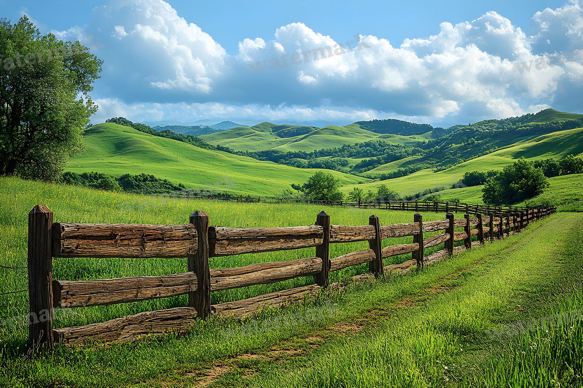Countryside Fencing Backdrop Images