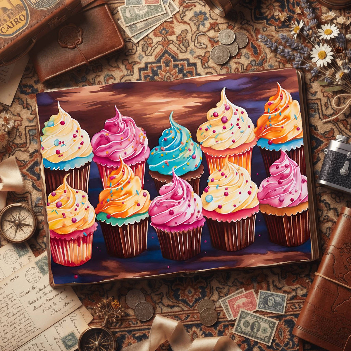Cupcakes Digital Papers