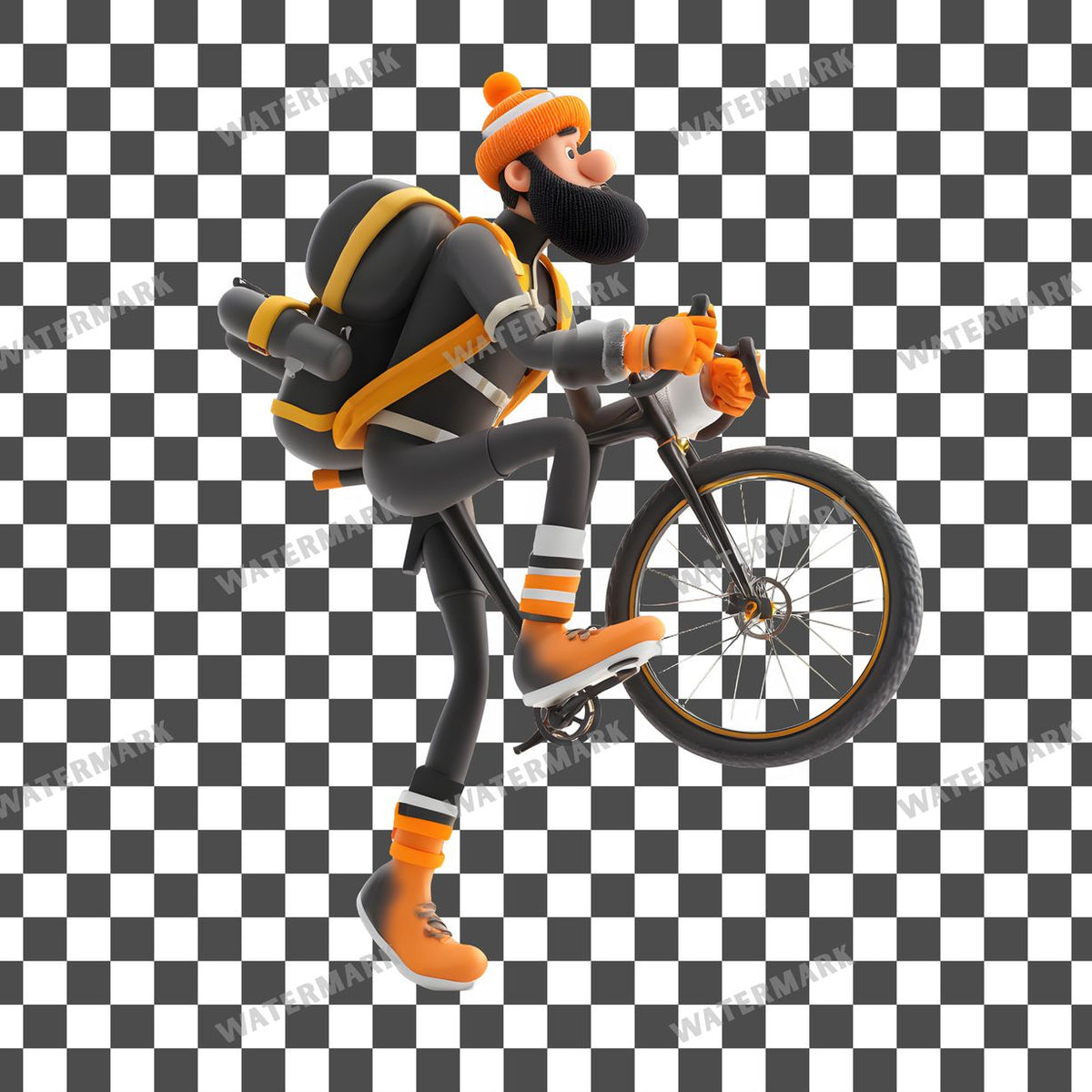 Cyclist Clipart Pngs
