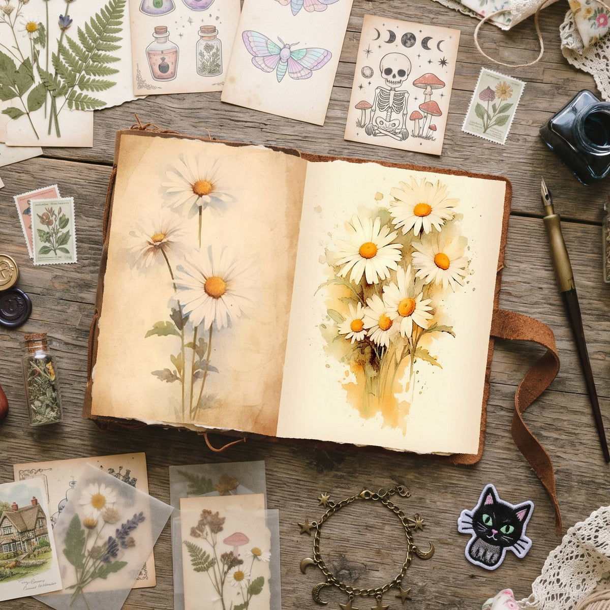 Daisies Digital Papers