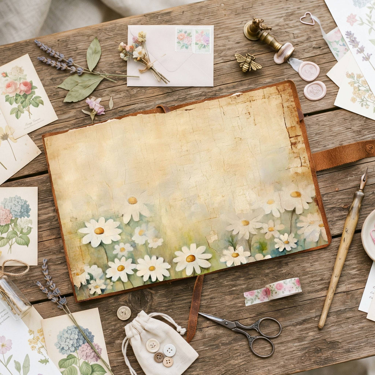Daisy Flowers Digital Papers
