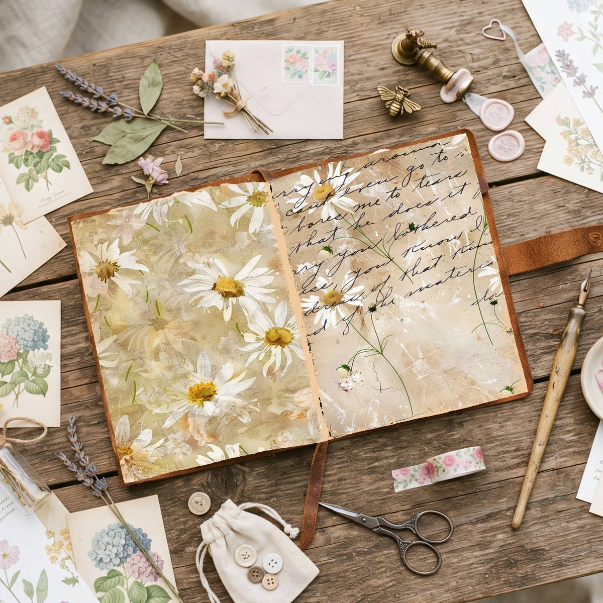 Daisy Flowers Digital Papers