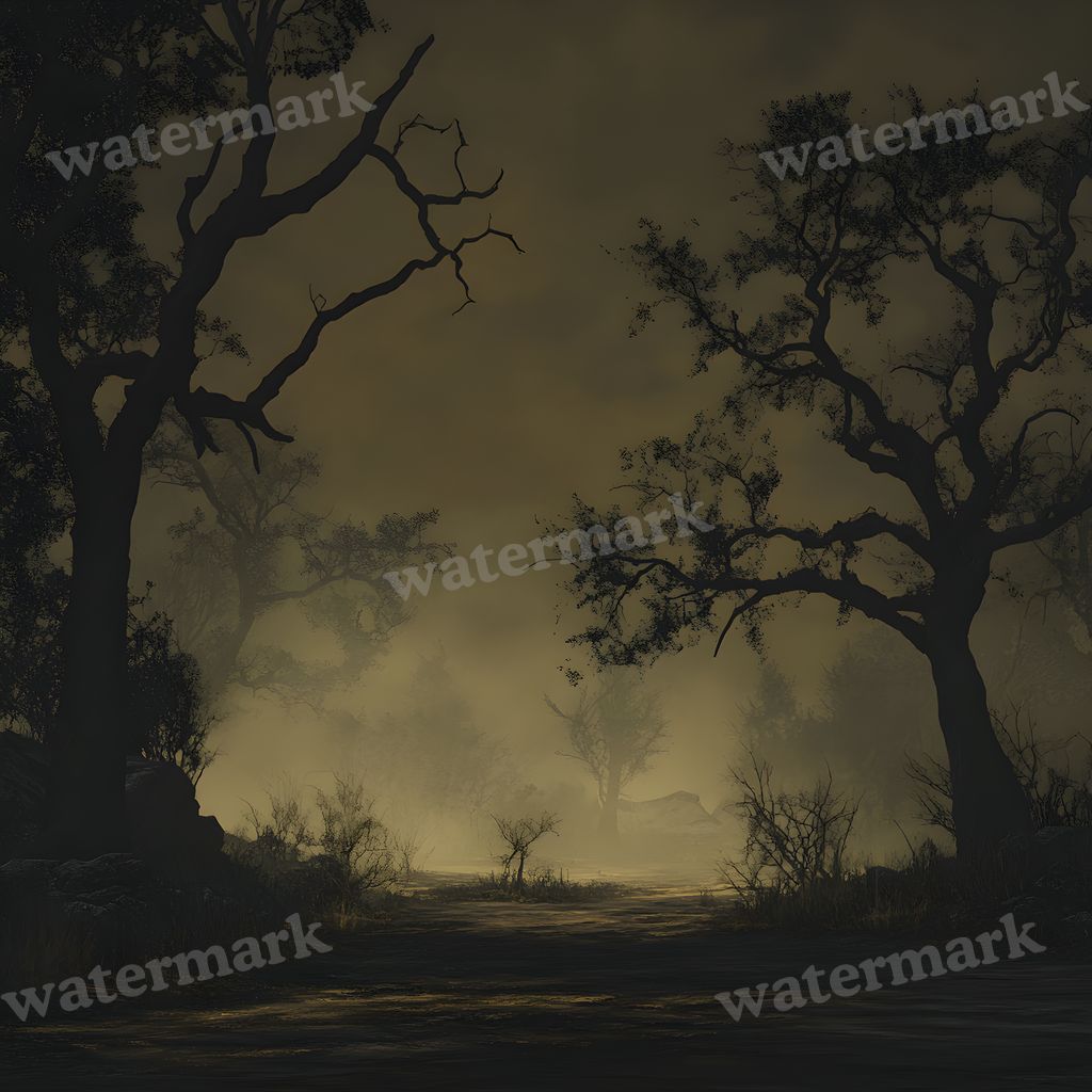 Dark Spooky digital photo backdrop for photo editing, preview 6