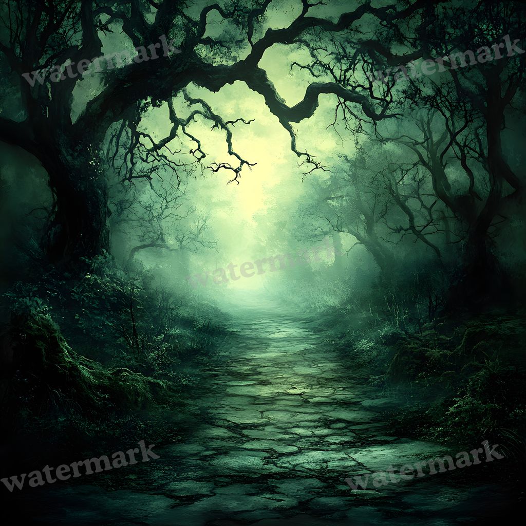Dark Spooky digital photo backdrop for photo editing, preview 6