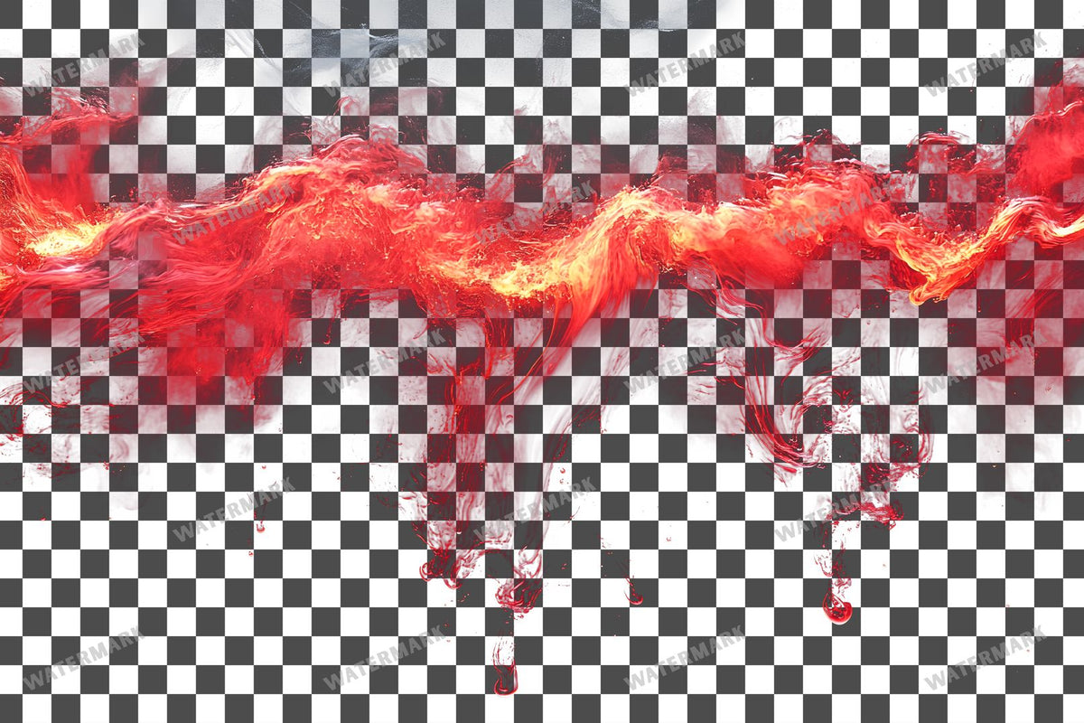 Deep Red Ink Drop Diffusing Transparent Overlay Pngs