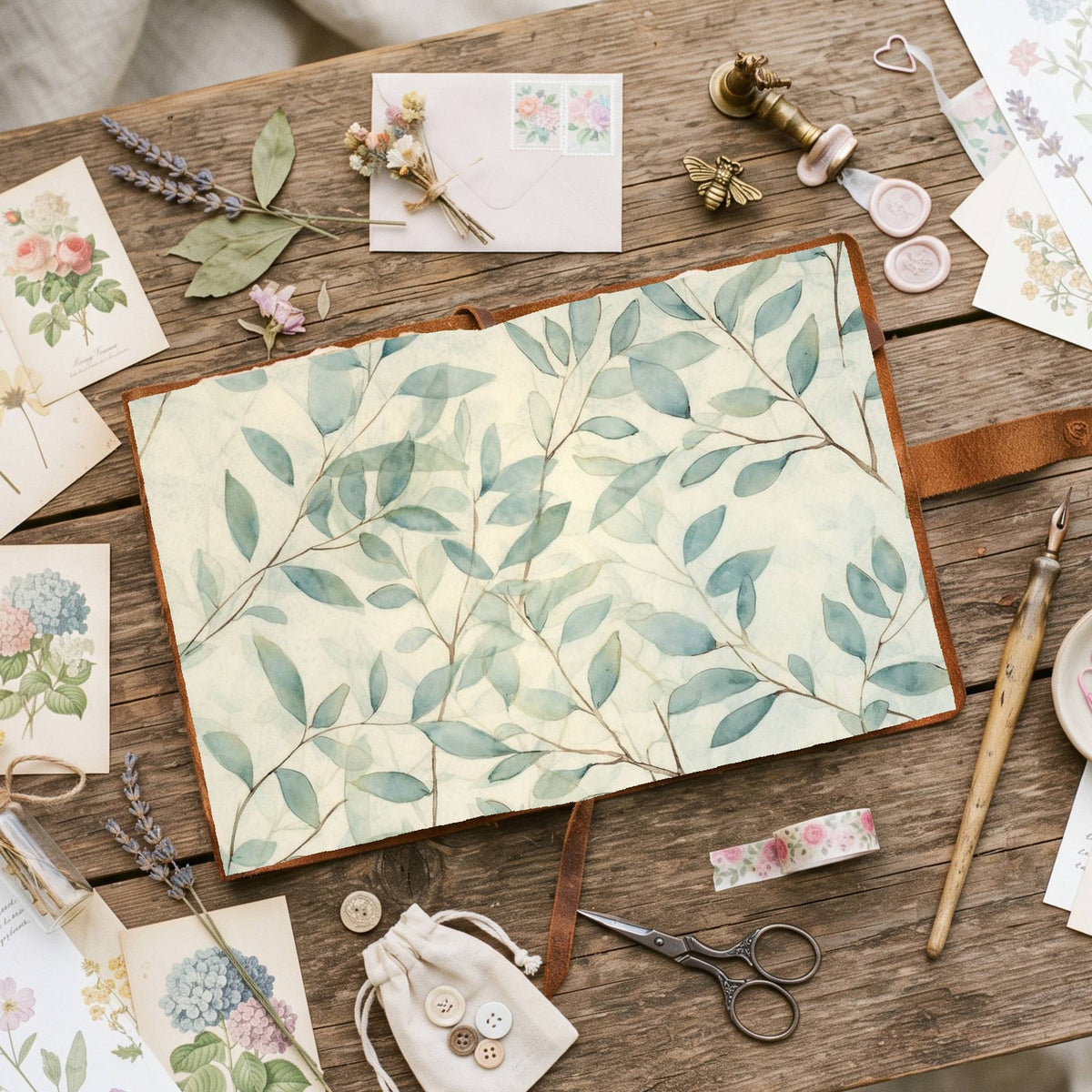 Eucalyptus Leaves Digital Papers