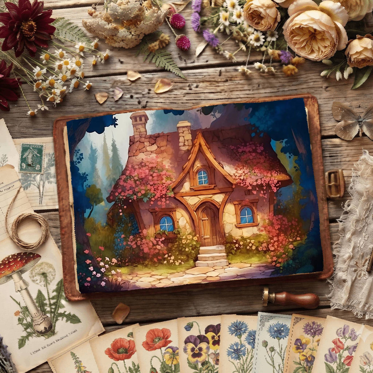 Fairy Cottage Digital Papers