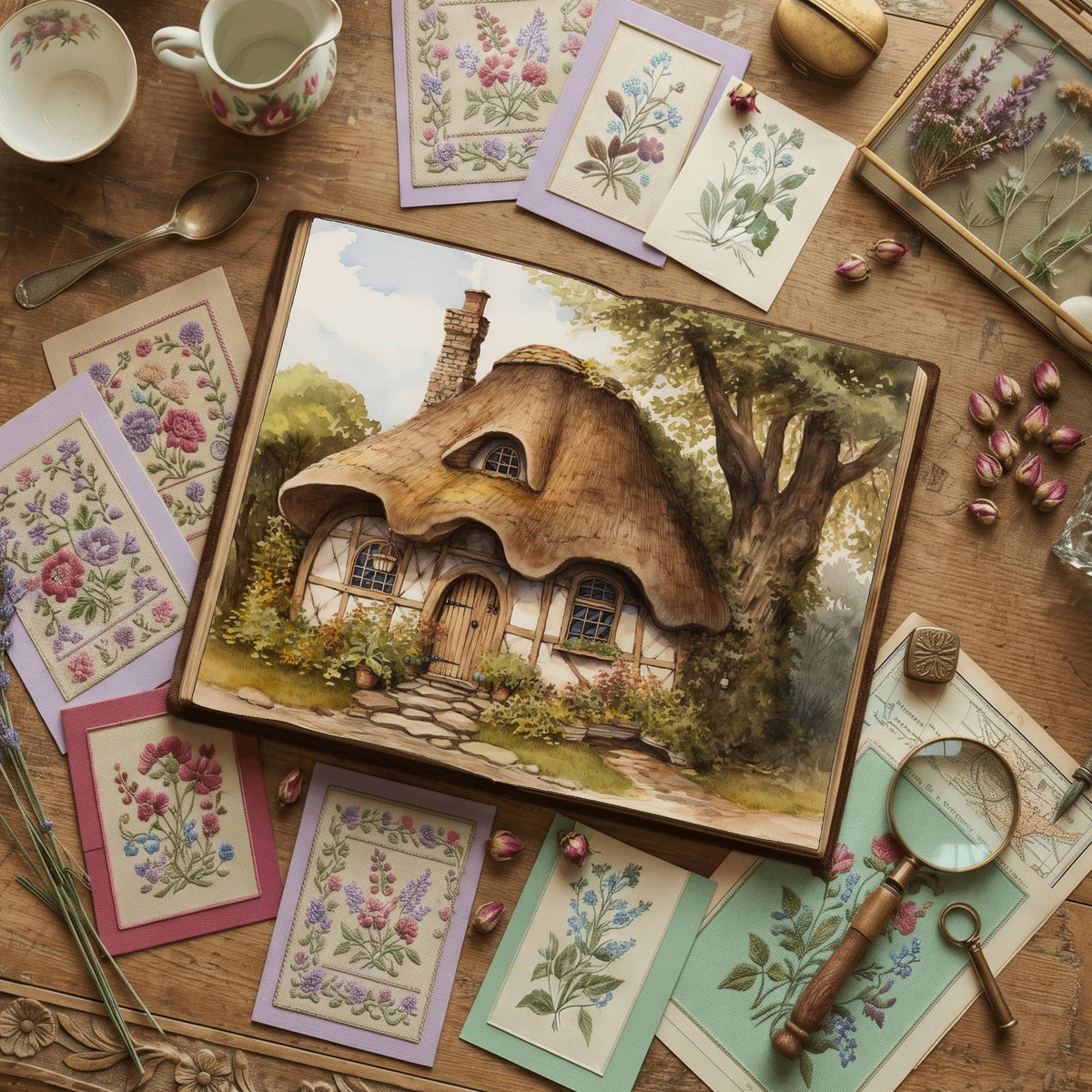 Fairy Cottage Digital Papers