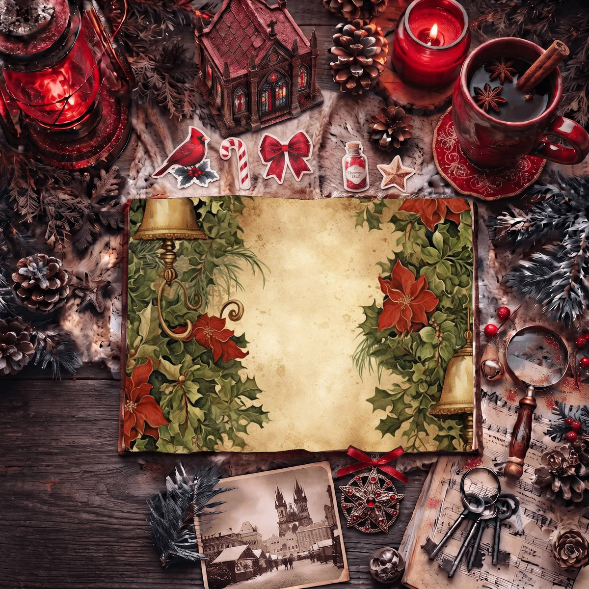 Festive Christmas Digital Papers