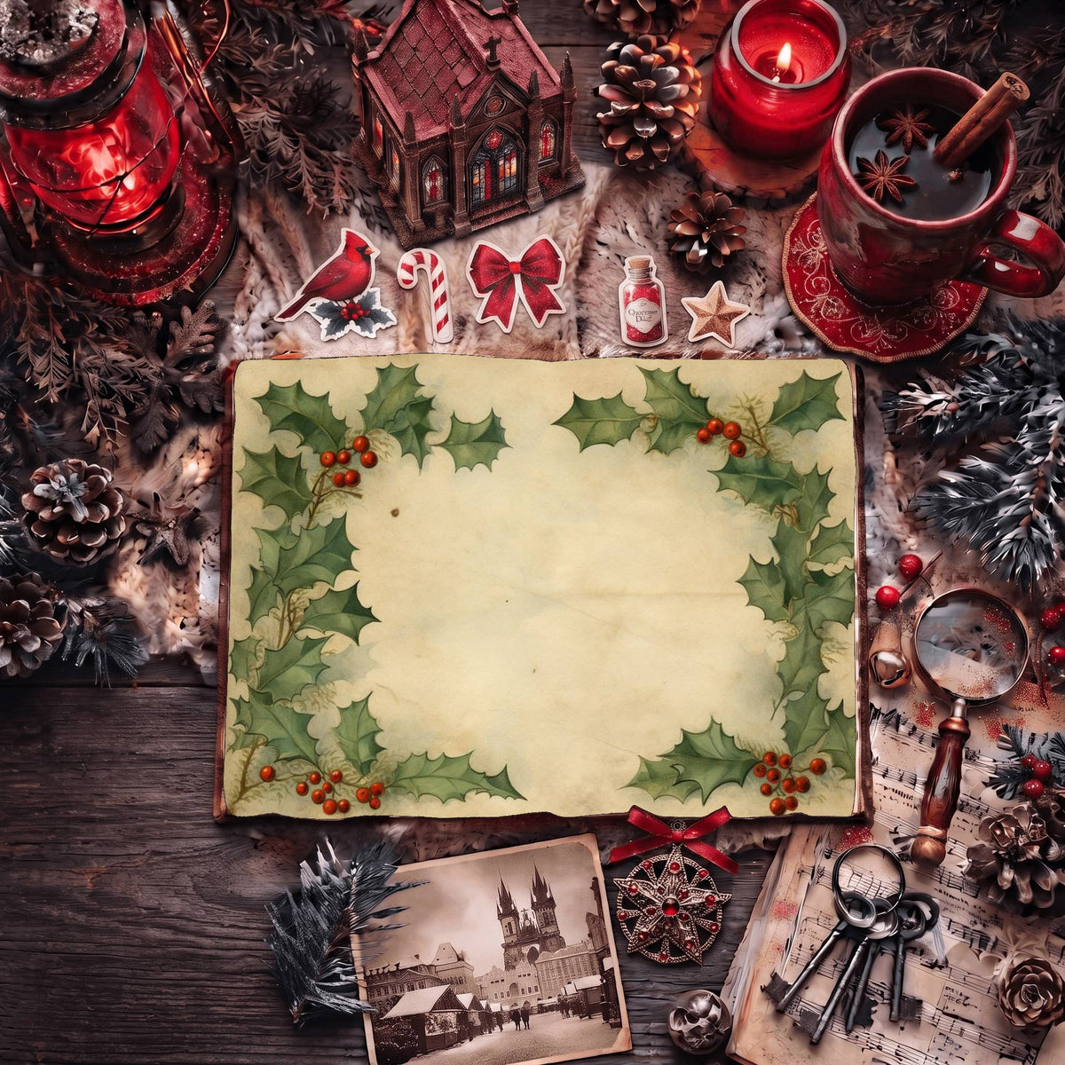 Festive Christmas Digital Papers