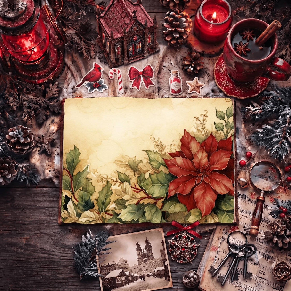 Festive Christmas Digital Papers