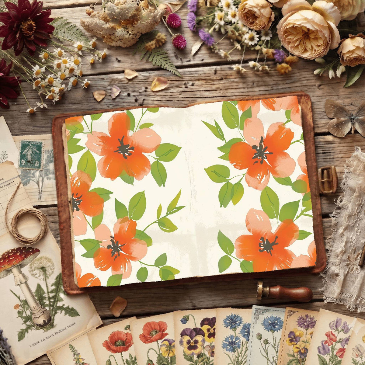 Floral Digital Papers
