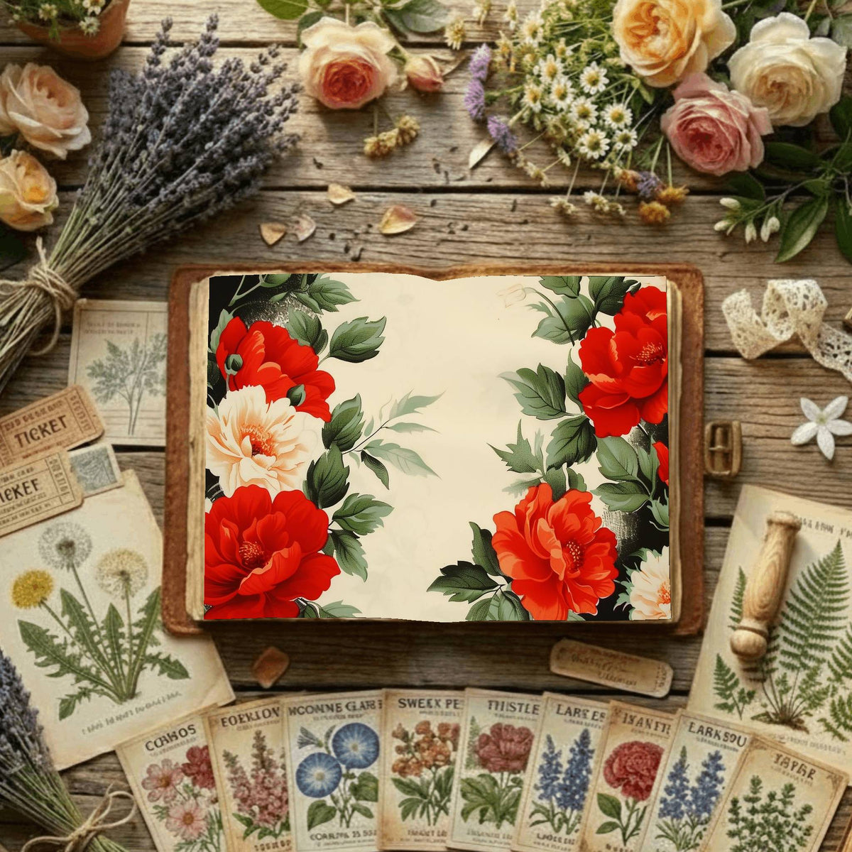 Floral Digital Papers