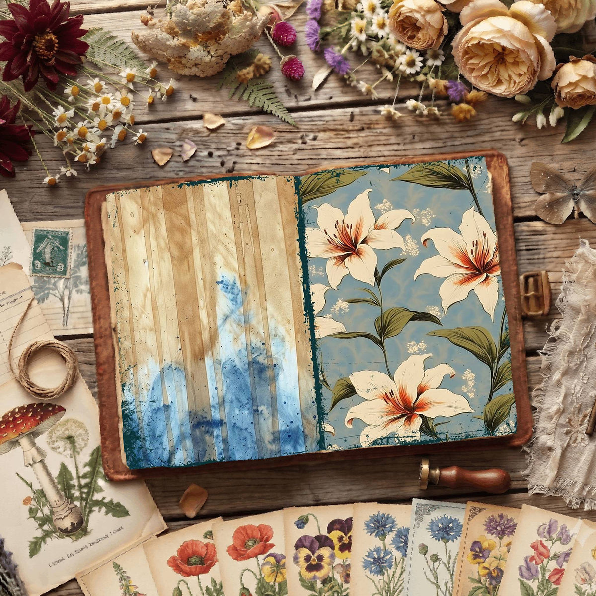 Floral Digital Papers