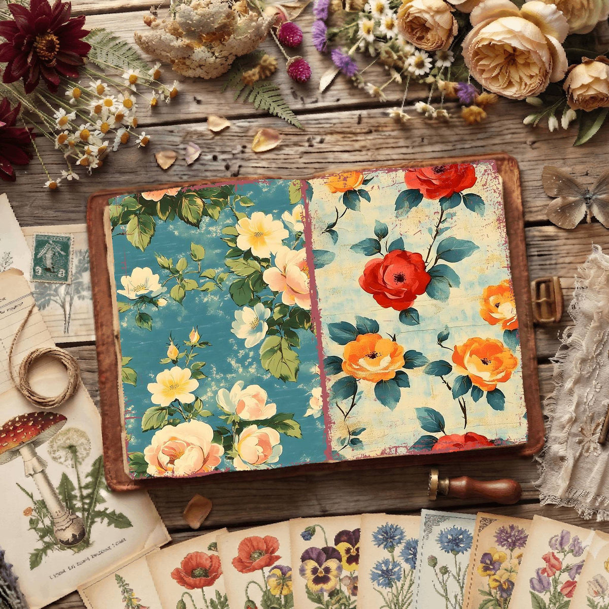 Floral Digital Papers
