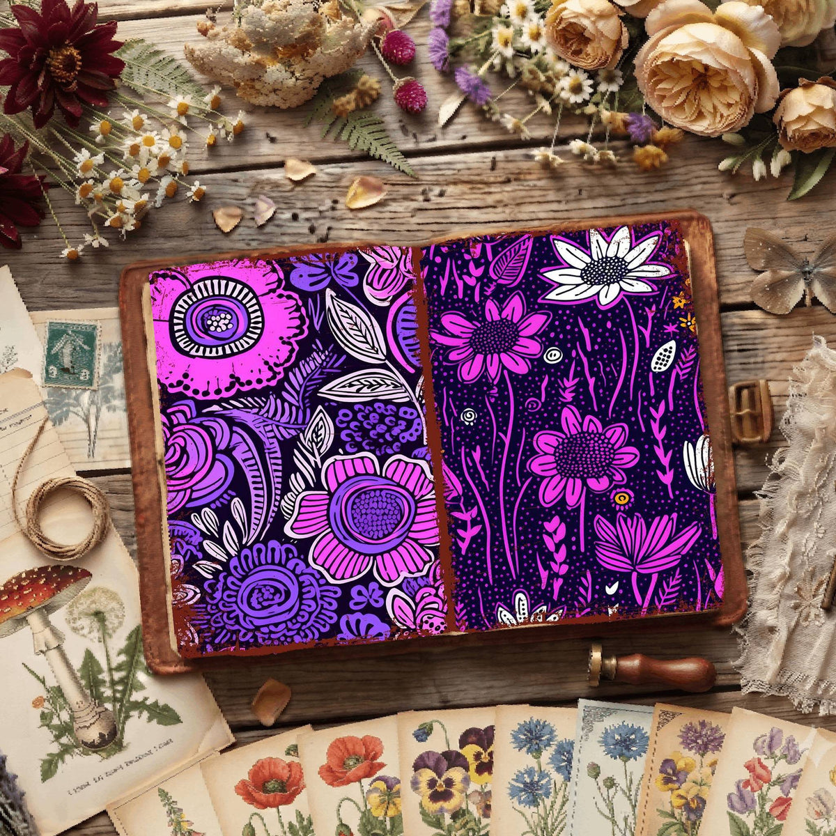 Floral Digital Papers