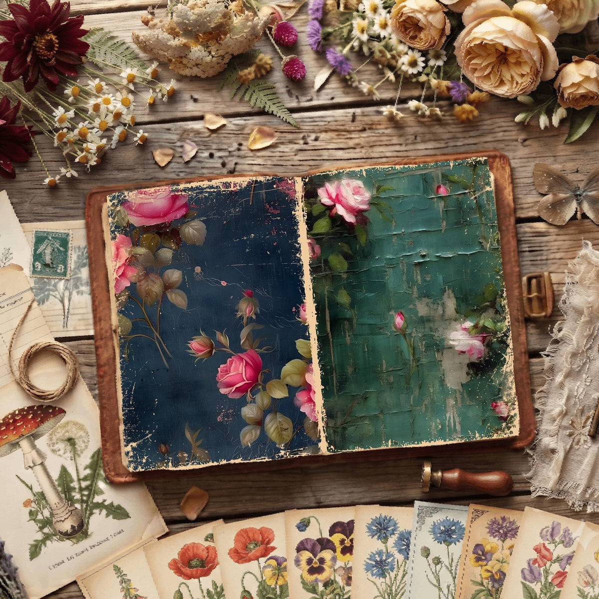Floral Digital Papers