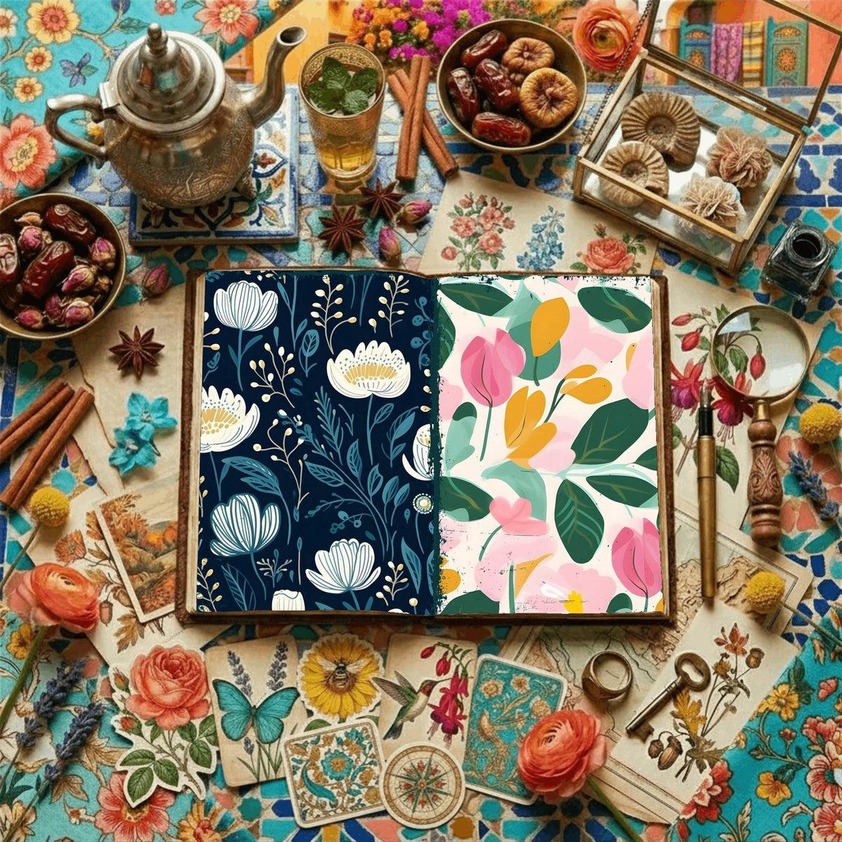 Floral Digital Papers