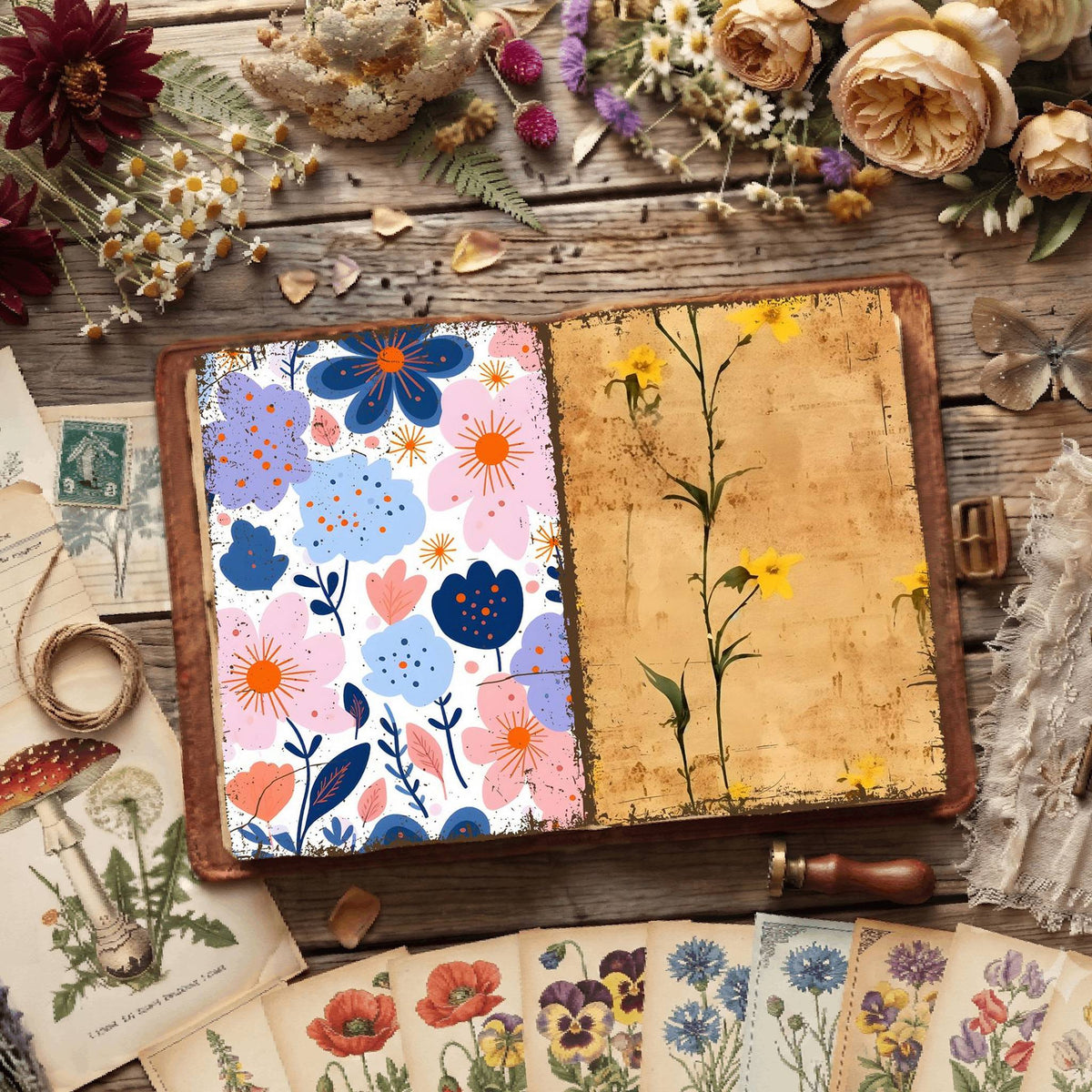 Floral Digital Papers