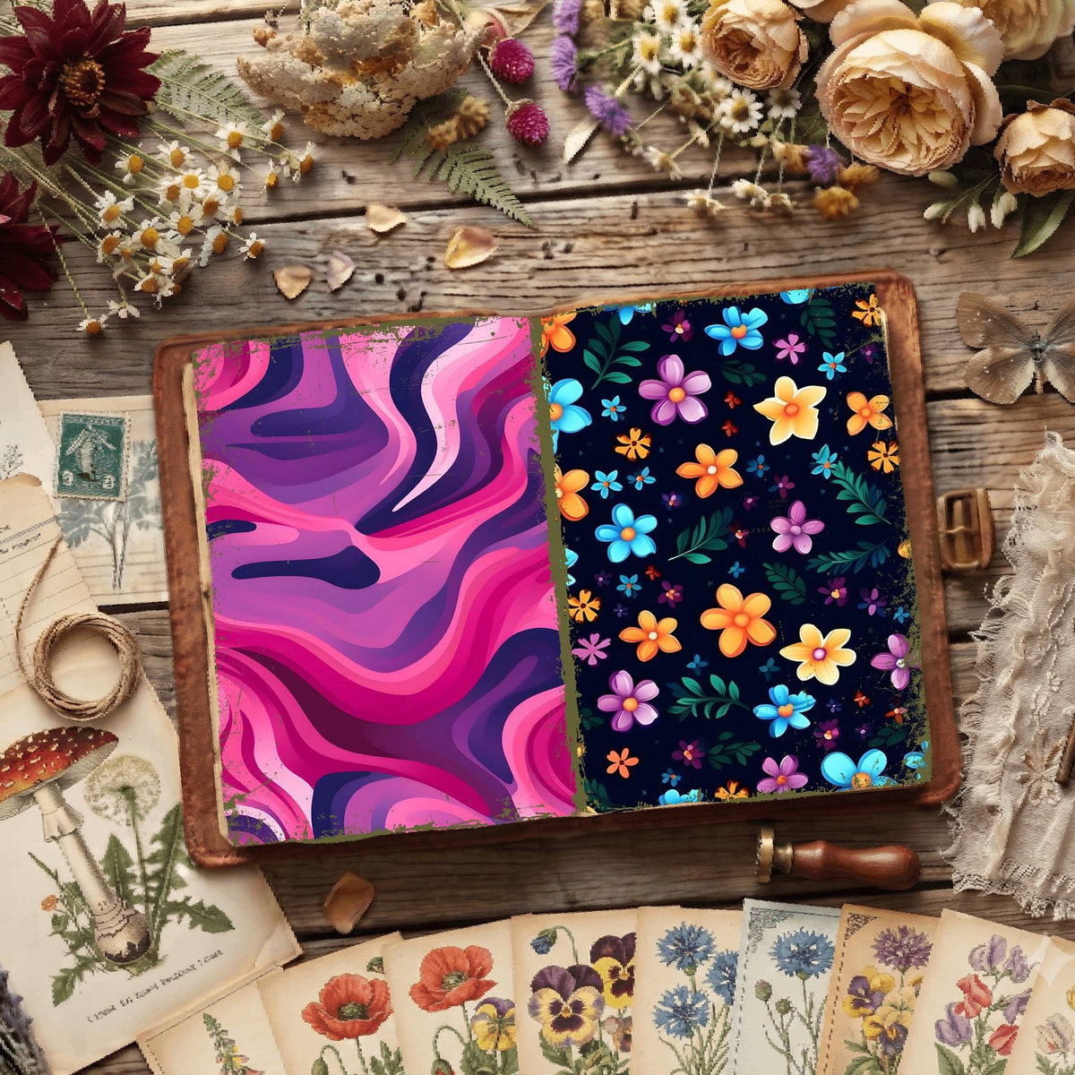 Floral Digital Papers