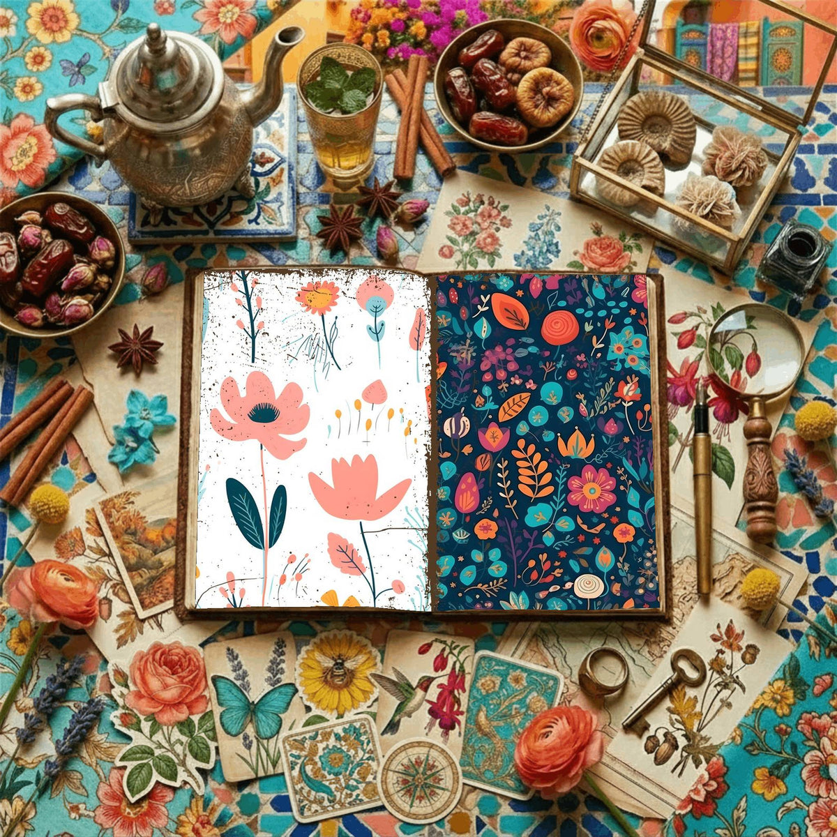 Floral Digital Papers