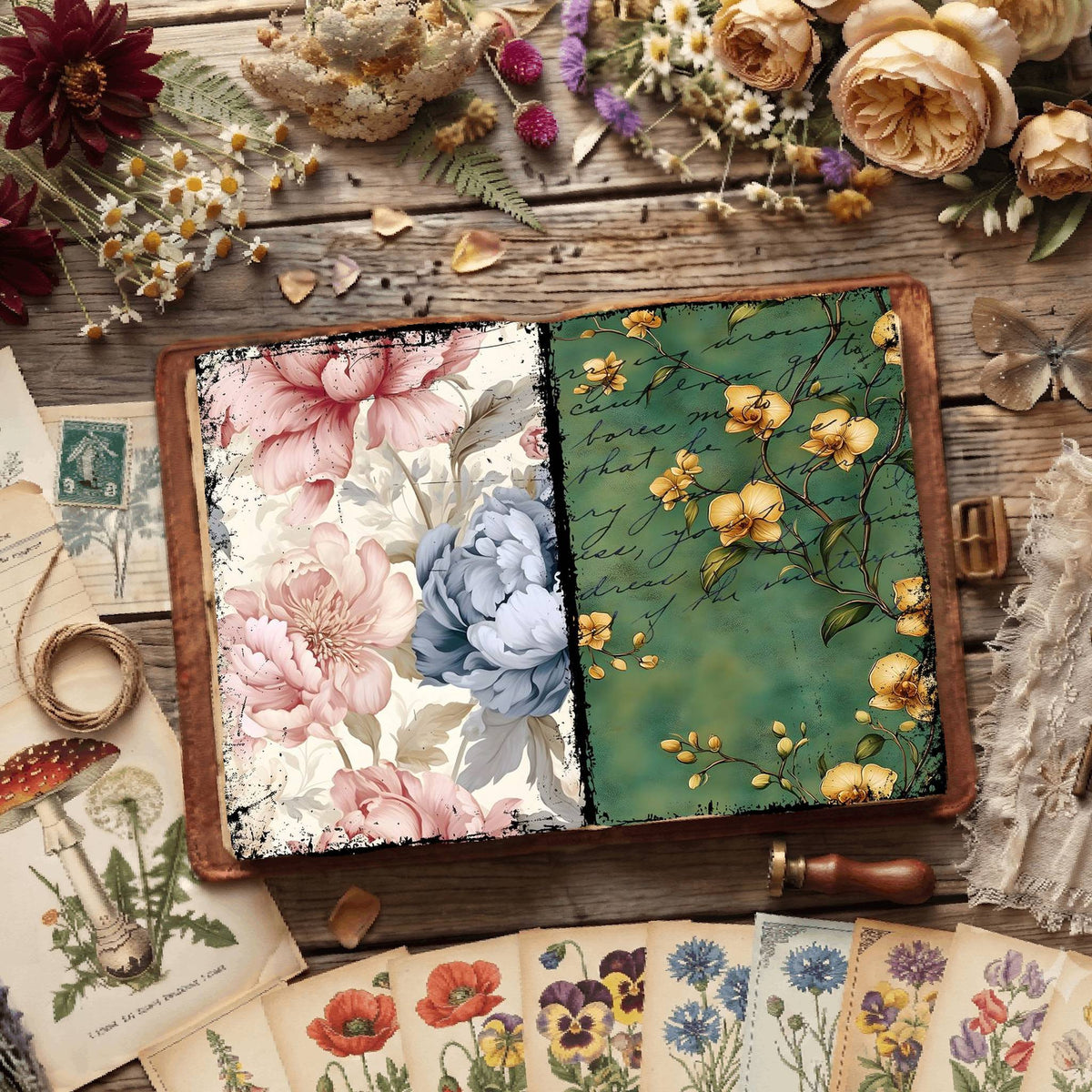 Floral Digital Papers