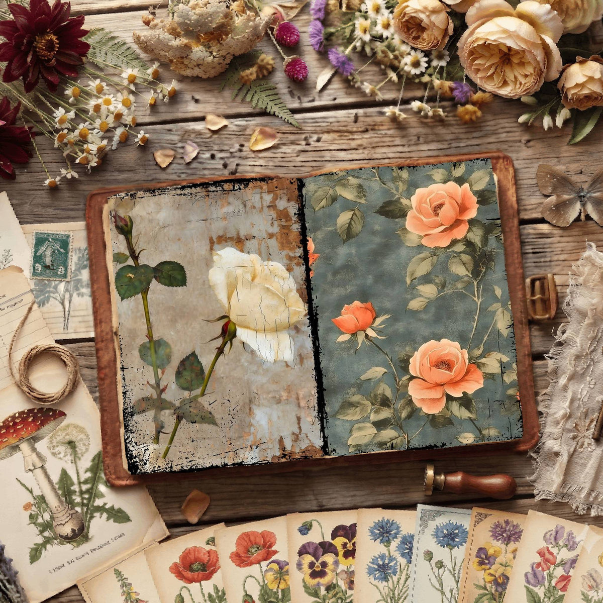 Floral Digital Papers